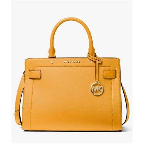 michael kors rayne satchel|Rayne Medium Saffiano Leather Satchel .